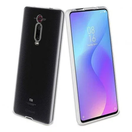 Muvit Pack Funda Crystal Soft Transparente y Protector de Pantalla para Xiaomi Mi 9T/9T Pro